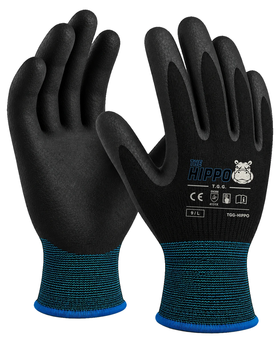 The Hippo work glove — palm and back
